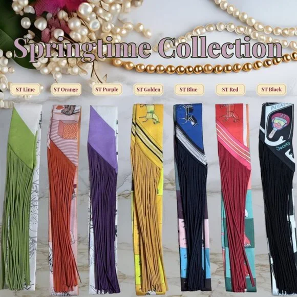 Trendy Fringe Handbag Wraps - See The New Springtime Colors! - Picture 4 of 14